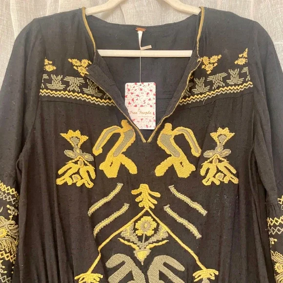 Free People Embroidered Dress - Picture 2 of 5